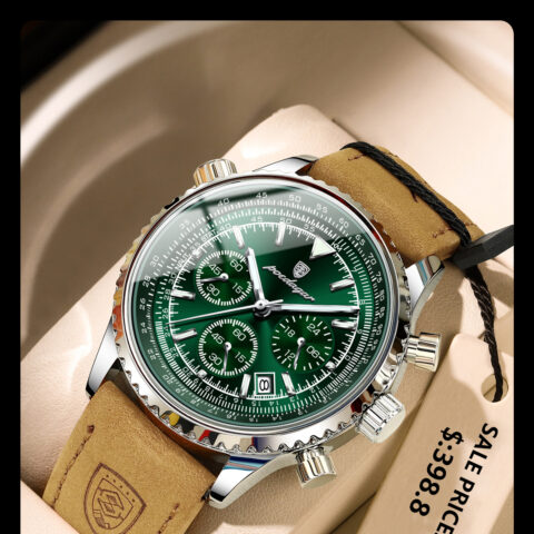Đồng Hồ Luxury Man Watch Quartz Waterproof POEDAGAR 6
